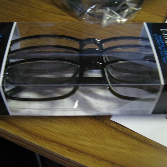 Essentials Reading Glasses Value 3 Pack +2.50 Blac - Picture 1 of 1